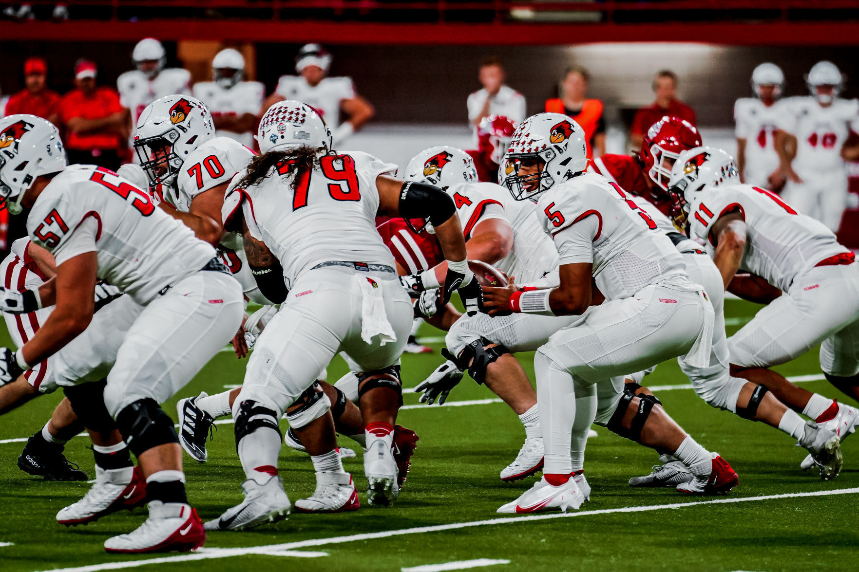 Trey Georgie blocking vs. South Dakota
